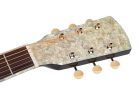 HSJ-55-GS Richwood Heritage Series jumbo guitar with solid spruce top, silver sparkle metallic