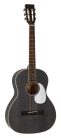 HSP-35-MBK Richwood Heritage Series parlor guitar with solid cedar top, matt trans black