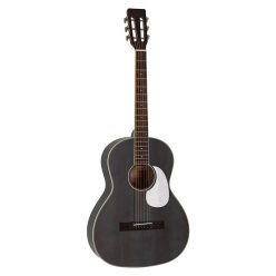   HSP-35-MBK Richwood Heritage Series parlor guitar with solid cedar top, matt trans black