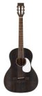 HSP-35-MBK Richwood Heritage Series parlor guitar with solid cedar top, matt trans black