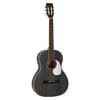 HSP-35-MBK Richwood Heritage Series parlor guitar with solid cedar top, matt trans black