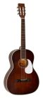 HSP-35-MBR Richwood Heritage Series parlor guitar with solid cedar top, matt trans brown