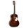 HSP-35-MBR Richwood Heritage Series parlor guitar with solid cedar top, matt trans brown