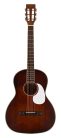 HSP-35-MBR Richwood Heritage Series parlor guitar with solid cedar top, matt trans brown