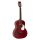 HSP-35-MRD Richwood Heritage Series parlor guitar with solid cedar top, matt trans red