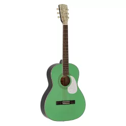  HSP-55-GN Richwood Heritage Series parlor guitar with solid spruce top, mint green