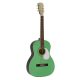 HSP-55-GN Richwood Heritage Series parlor guitar with solid spruce top, mint green