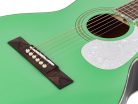 HSP-55-GN Richwood Heritage Series parlor guitar with solid spruce top, mint green