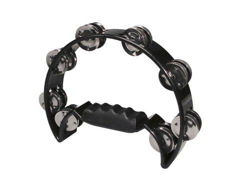 HTA-40-BK Hayman  half moon tambourine, no drum head, plastic, black