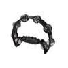 HTA-40-BK Hayman  half moon tambourine, no drum head, plastic, black