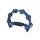 HTA-40-BU Hayman  half moon tambourine, no drum head, plastic, blue