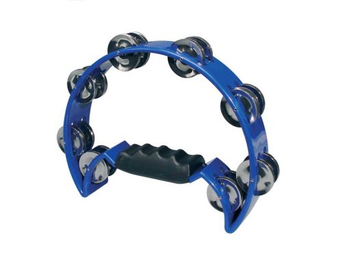 HTA-40-BU Hayman  half moon tambourine, no drum head, plastic, blue