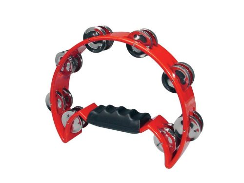 HTA-40-RD Hayman  half moon tambourine, no drum head, plastic, red