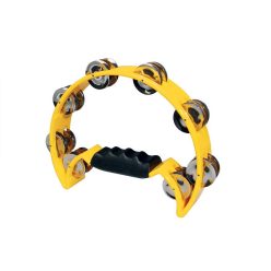   HTA-40-YE Hayman  half moon tambourine, no drum head, plastic, yellow