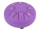 HTD0608/PU Hayman  steel tongue drum 6" purple, 8 notes C-Major ionian: C4-D4-E4-F4-G4-A4-B4-C5