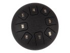 HTD0608/RB Hayman  steel tongue drum 6" rough black, 8 notes C-Major ionian: C4-D4-E4-F4-G4-A4-B4-C5