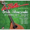 IB1244S La Bella Acoustic Folk string set Irish bouzouki phosphor bronze wound standard