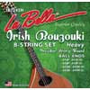 IB1245H La Bella Acoustic Folk string set Irish bouzouki phosphor bronze wound heavy