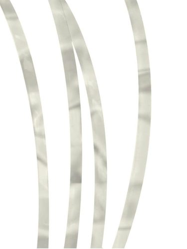 IN459 Incudo  celluloid guitar binding white pearloid - 1600x6x1.5mm (63x0.24x0.06")