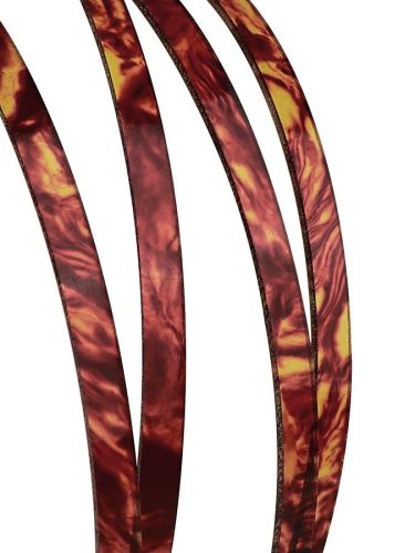 IN648 Incudo  celluloid guitar binding light tortoise shell - 1600x6x1.5mm (63x0.24x0.06")