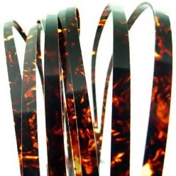   IN650 Incudo  celluloid guitar binding dark tortoise shell - 1600x6x1.5mm (63x0.24x0.06")