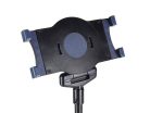 IP-01 Boston  universal tablet stand, height adjustable 68-144cm, with 360° spring loaded clamping system