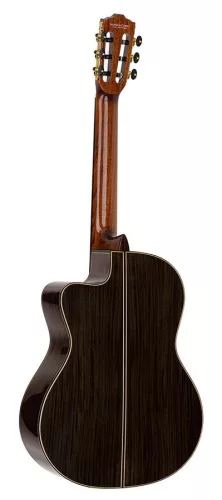 Ilsa SCE Salvador Cortez Iberia Series classic guitar, solid spruce top, rosewood b&s, glossy finish - cutaway and Fishman Clásica II