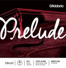 J1011-44M D'Addario Prelude cello string A-1 4/4, medium, steel, compound wound