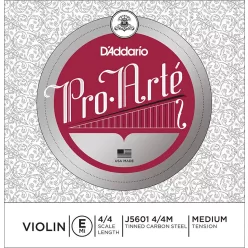   J5601-44M D'Addario Pro Arte Bowed violin string E-1 4/4, medium, plain steel