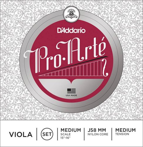 J58-MM D'Addario Pro Arte Bowed viola string set 15"+, medium