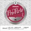 J5904-44M D'Addario Pro Arte Bowed cello string C-4 4/4, medium, silver/tungsten