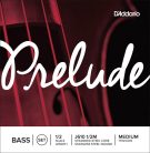 J610-12M D'Addario Prelude double bass string set 1/2, medium, stranded steel core, stainless steel