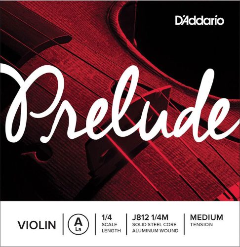 J812-14M D'Addario Prelude violin string A-2 1/4, aluminum wound