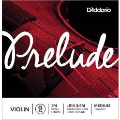   J814-34M D'Addario Prelude violin string G-4 3/4, nickel