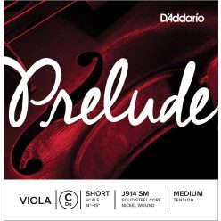   J914-SM D'Addario Prelude viola string C-4 short, medium, steel/nickel