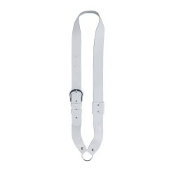   JB-10 Boston  junior marching snare drum sling, leather, white 140 cm x 4 cm