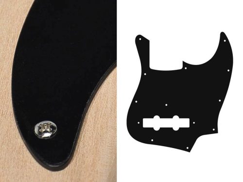 JB-110-B Boston  pickguard, Jocker bass, standard, 1 ply, black