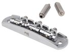 JB-1133-11-A Halon offset guitar bridge, imperial posts, full 1060 steel, chrome gloss