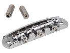 JB-1133-11-M Halon offset guitar bridge, metric posts, full 1060 steel, chrome gloss