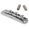 JB-1133-11-M Halon offset guitar bridge, metric posts, full 1060 steel, chrome gloss