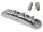 JB-1133-22-M Halon offset guitar bridge, metric posts, full 1060 steel, chrome satin