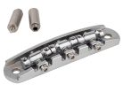 JB-1133-22-M Halon offset guitar bridge, metric posts, full 1060 steel, chrome satin