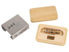 JB-1144-11-A Halon offset guitar bridge, imperial posts, full 1060 steel, gold plated gloss