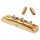 JB-1144-11-M Halon offset guitar bridge, metric posts, full 1060 steel, gold plated gloss