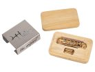 JB-1144-11-M Halon offset guitar bridge, metric posts, full 1060 steel, gold plated gloss