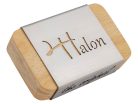 JB-1144-11-M Halon offset guitar bridge, metric posts, full 1060 steel, gold plated gloss