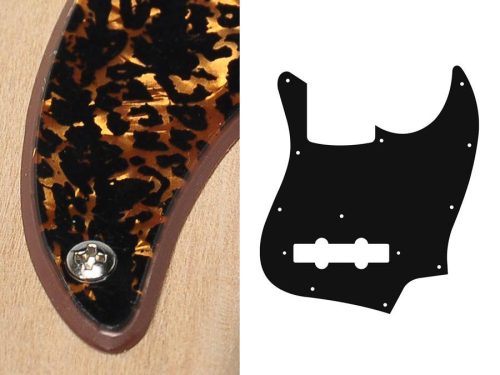 JB-210-RBP Boston  pickguard, Jocker bass, standard, 2 ply, tiger brown pearl