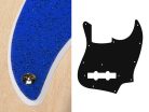 JB-210-SBU Boston  pickguard, Jocker bass, standard, 2 ply, sparkling blue