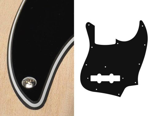 JB-310-B Boston  pickguard, Jocker bass, standard, 3 ply, black