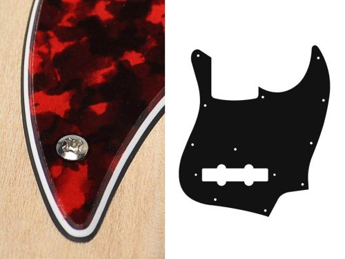 JB-310-RR Boston  pickguard, Jocker bass, standard, 3 ply, tiger red